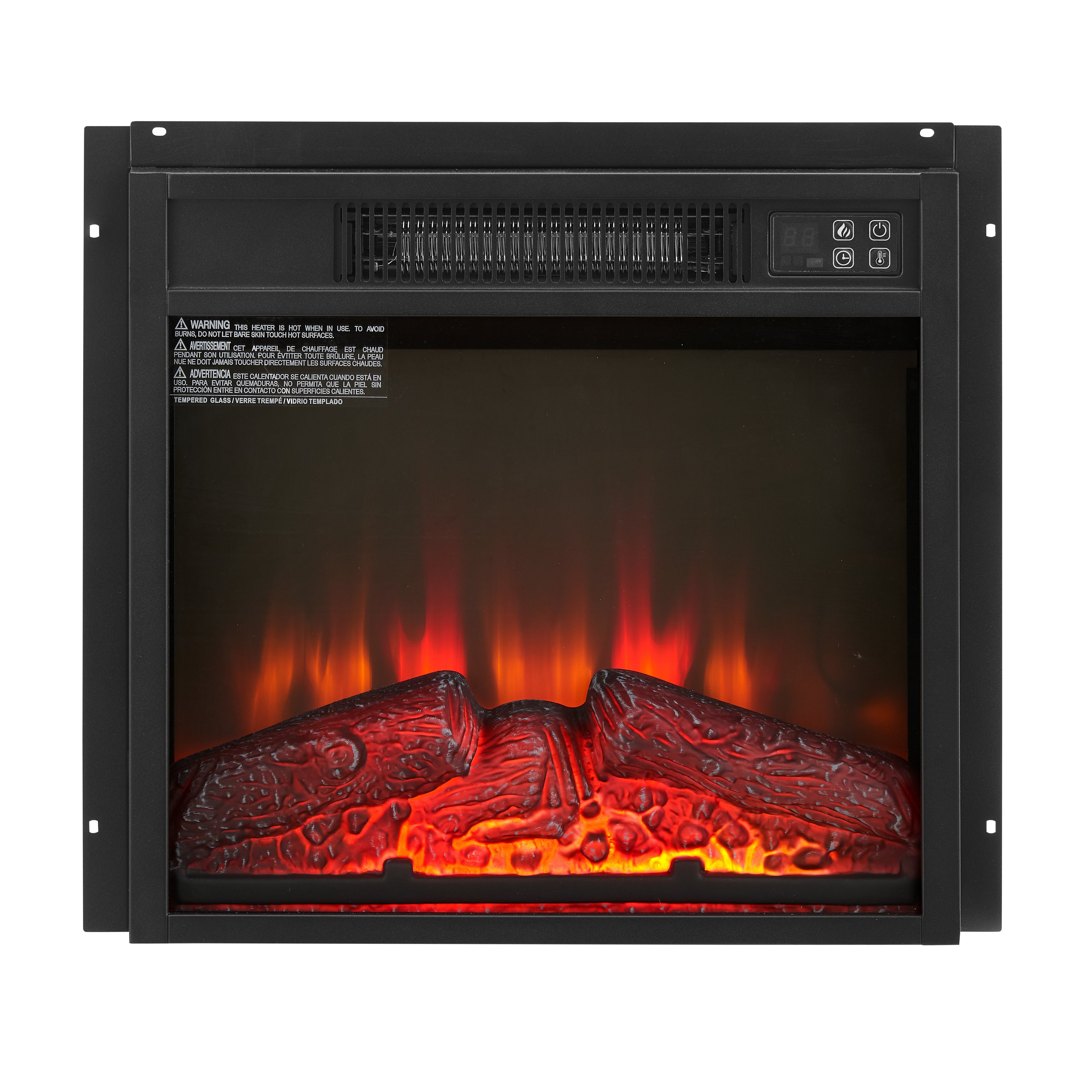 Electric Fireplace Insert 18" 1400W Remote Control