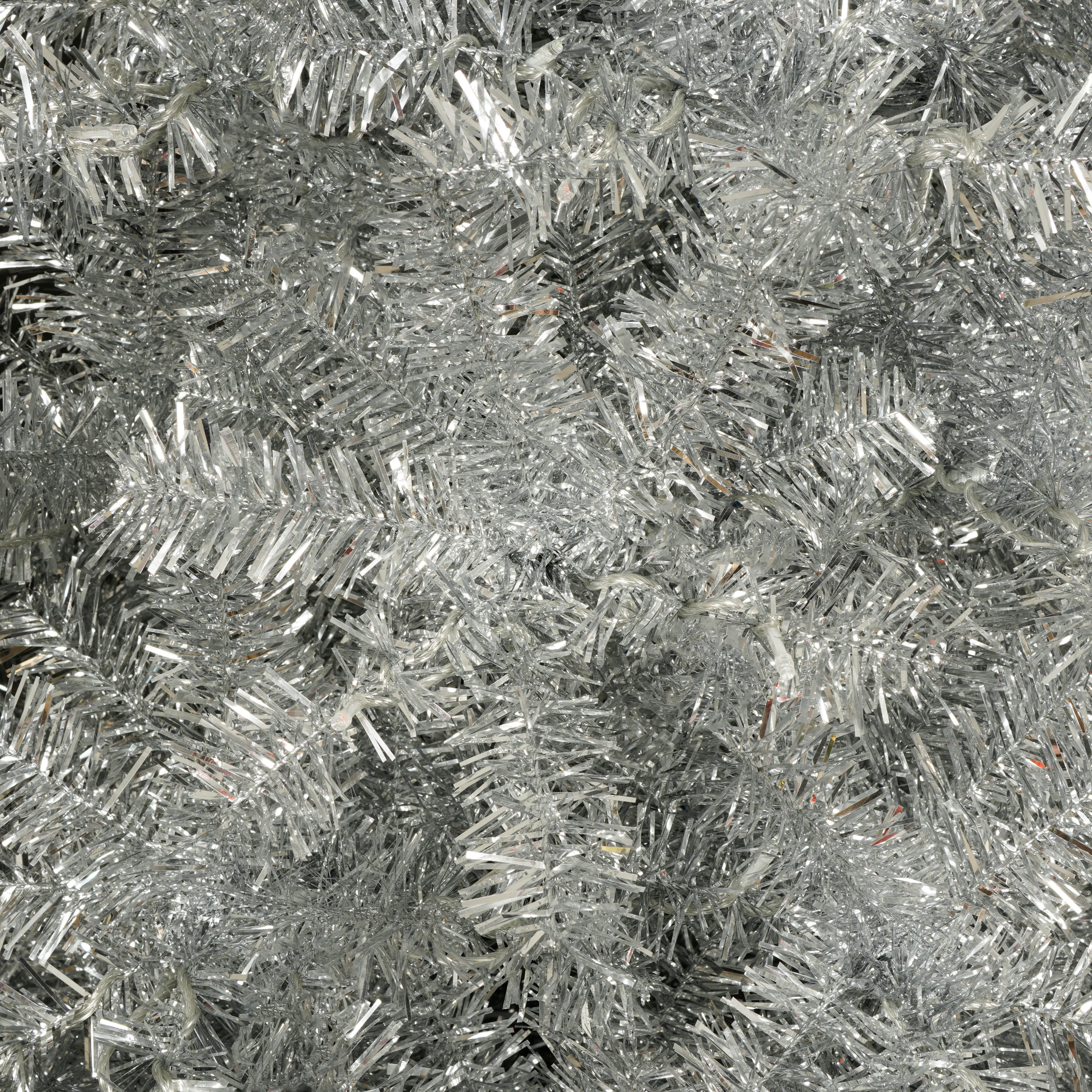 6FT Sliver Pre-Lit Artificial Christmas Tree