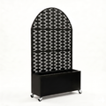 Arched Decorative Privacy Screen with Planter Box