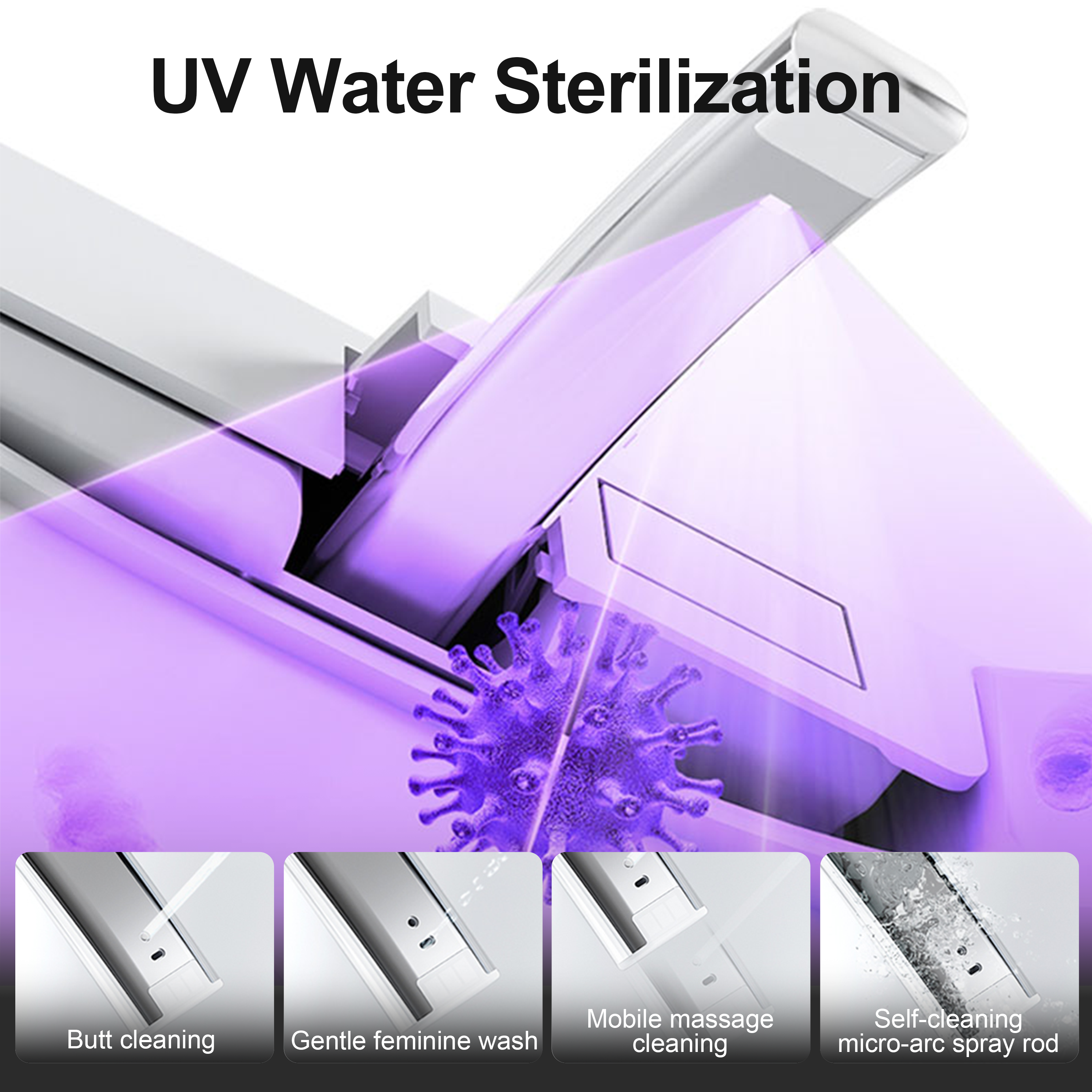 Household luxury no water pressure limit all-in-one intelligent toilet high-speed drying fully automatic flap sterilization splash-proof foam shield toilet