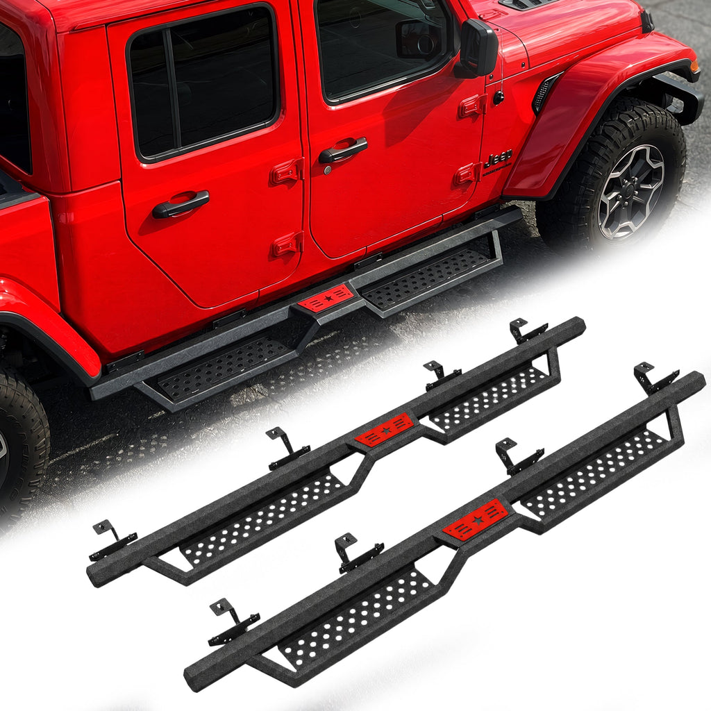 Hexagonal Style Running Boards for Jeep Gladiator JT