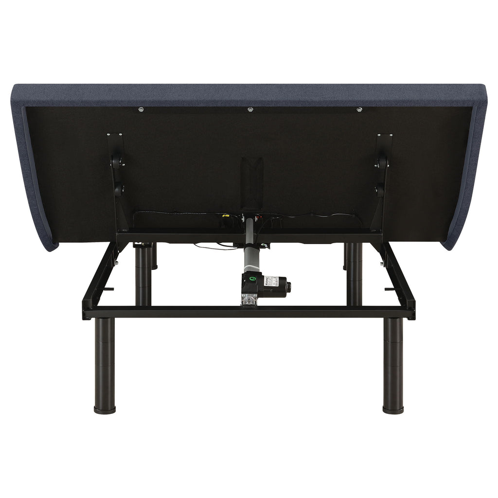 California King Adjustable Bed Base With Ergonomic Support And Wireless Remote Control - Black