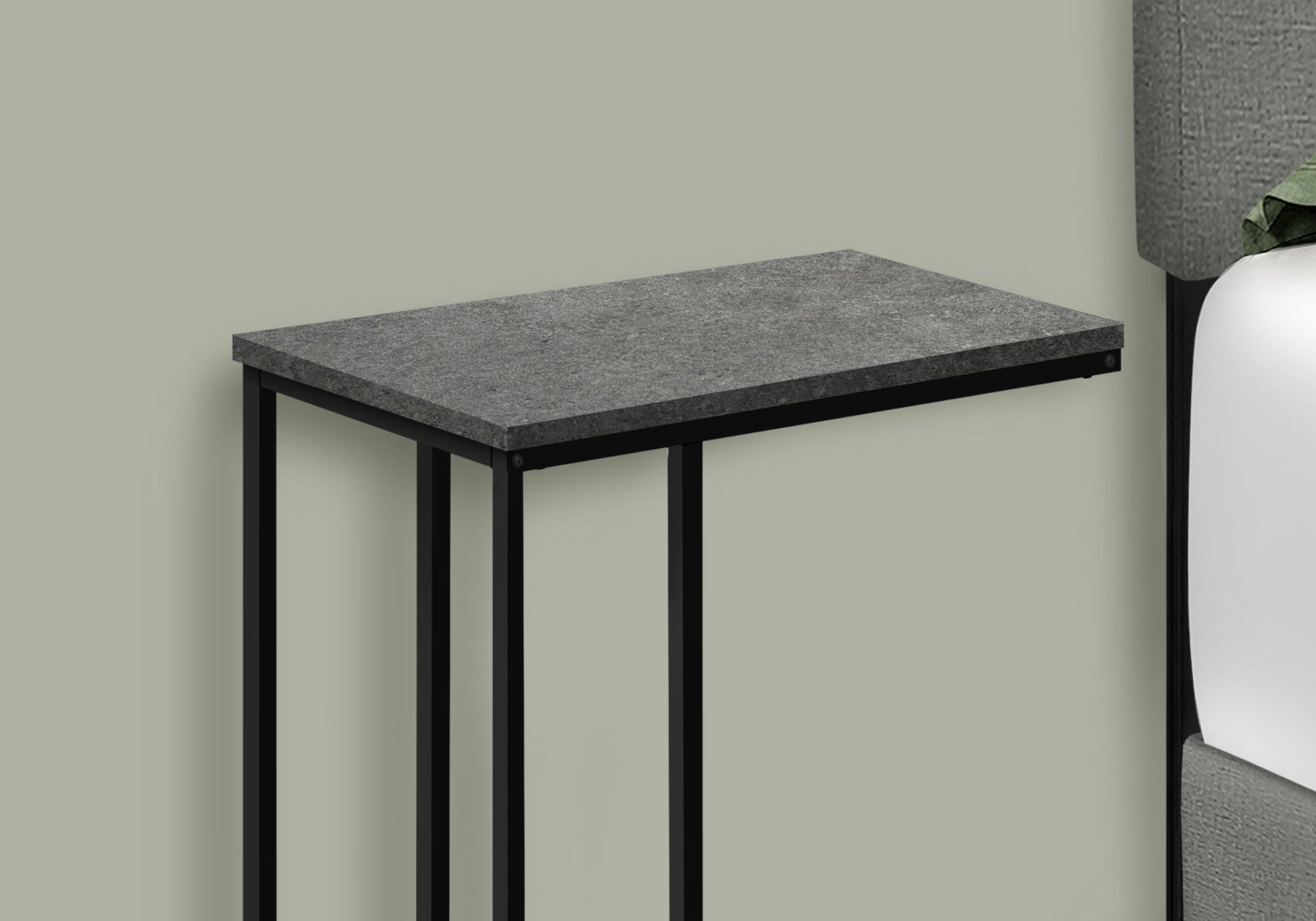 Accent Table, C-Shaped, Space-Saving Functionality
