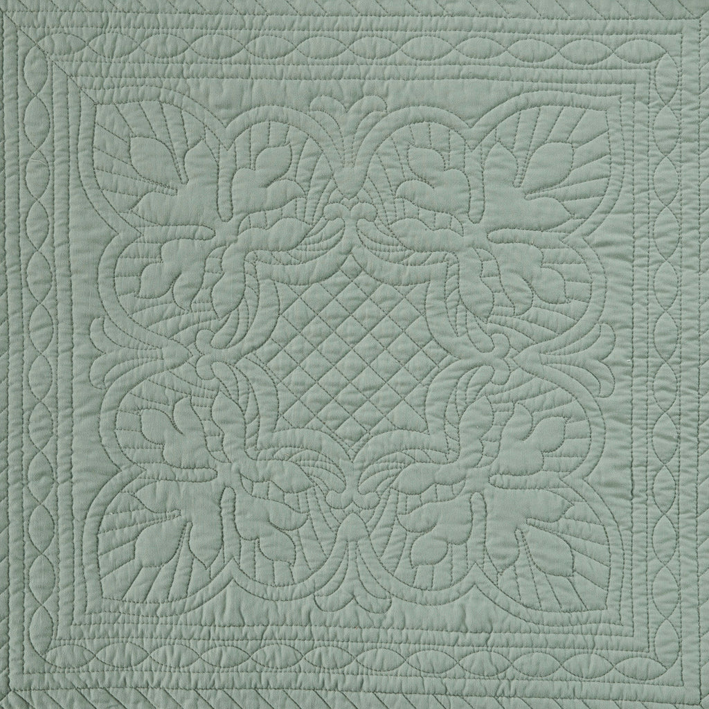 6 Piece Reversible Scalloped Edge Daybed Cover Set - Seafoam