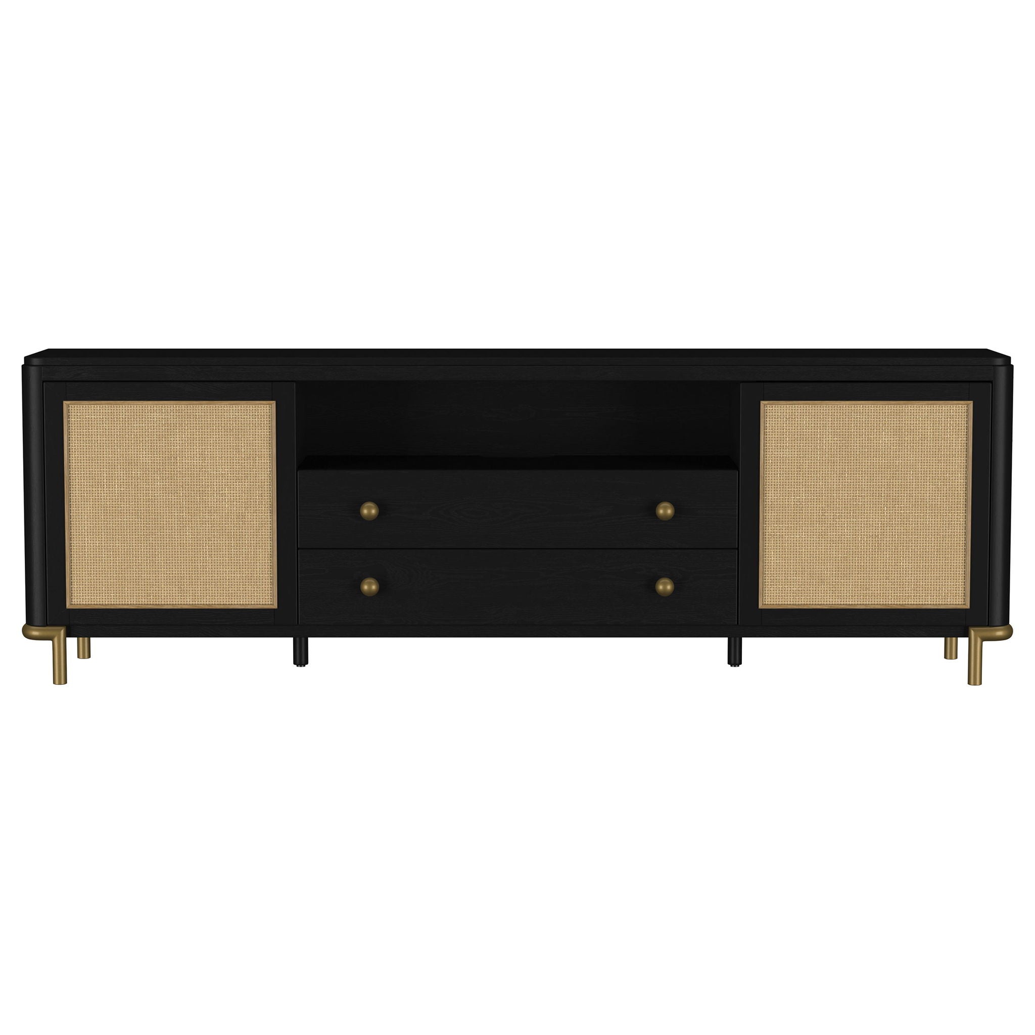 Benson - 2 Door TV Stand With Dual Drawers