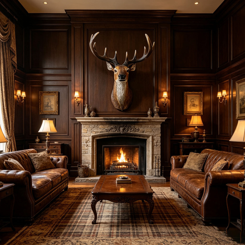 14.57" Wide Stag Head Wall Mount