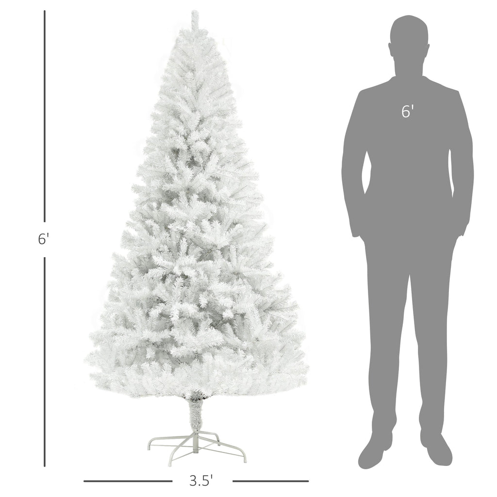 HOMCOM 6ft Tall Artificial Christmas Tree
