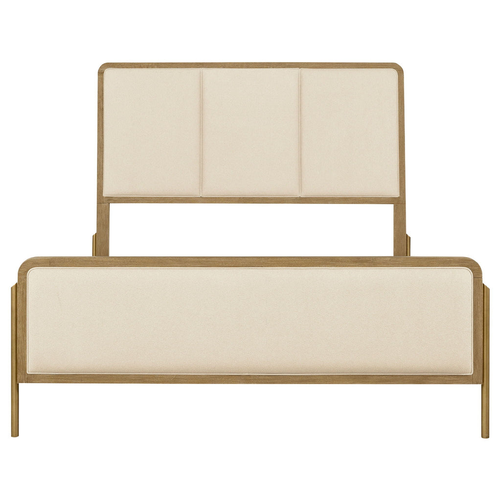 Arini 56-inch Eastern King Panel Bed Cream and Sand Wash