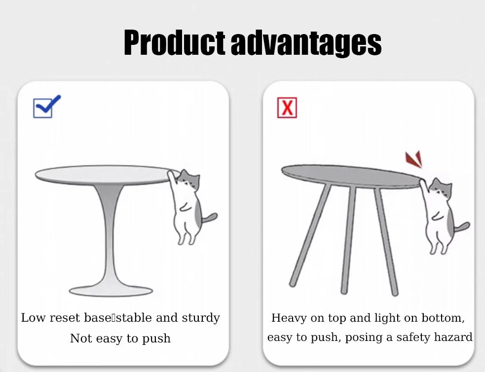 Modern Black Round Table
