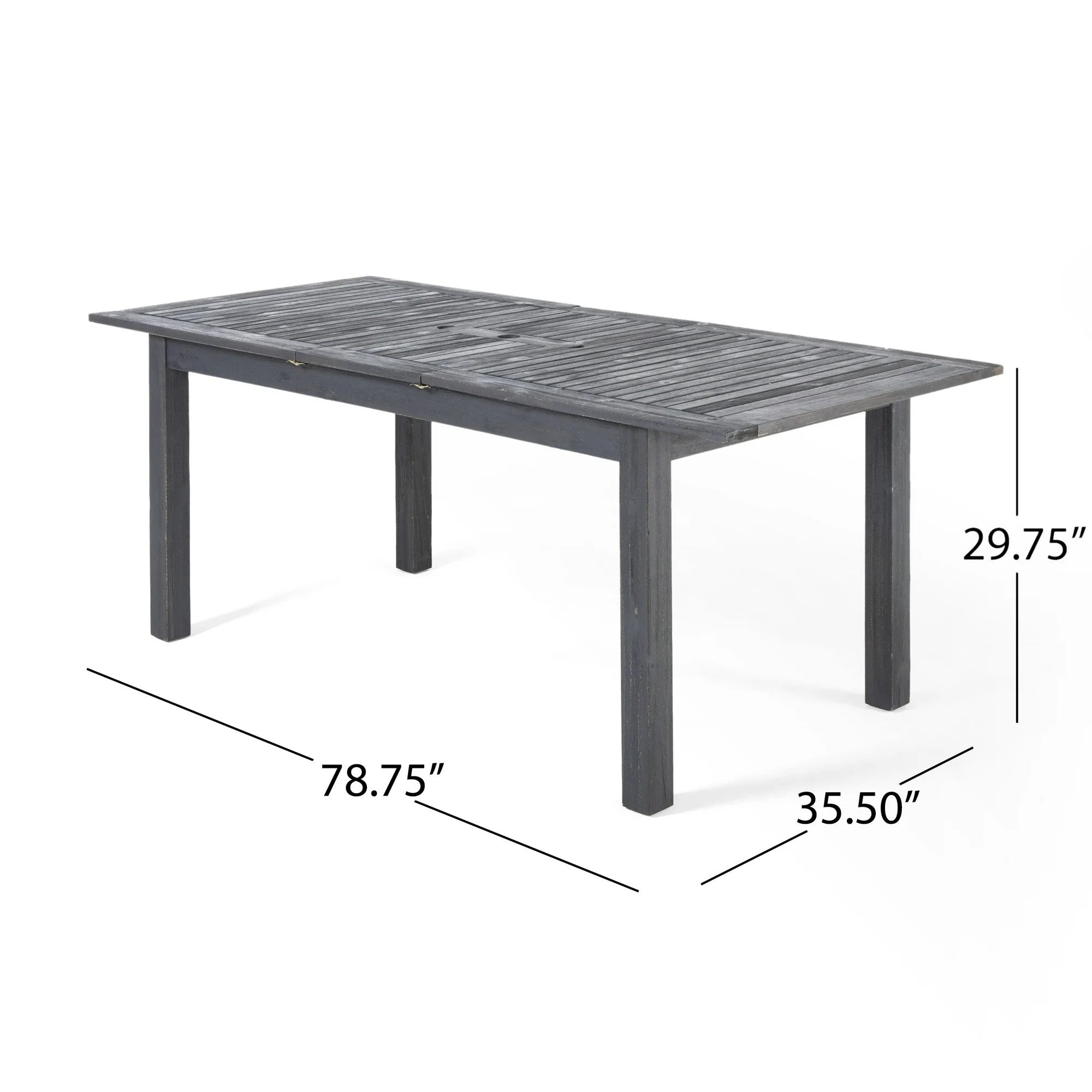 9-Piece Outdoor Dining Set with Extendable Acacia Wood Table and Cushioned Chairs