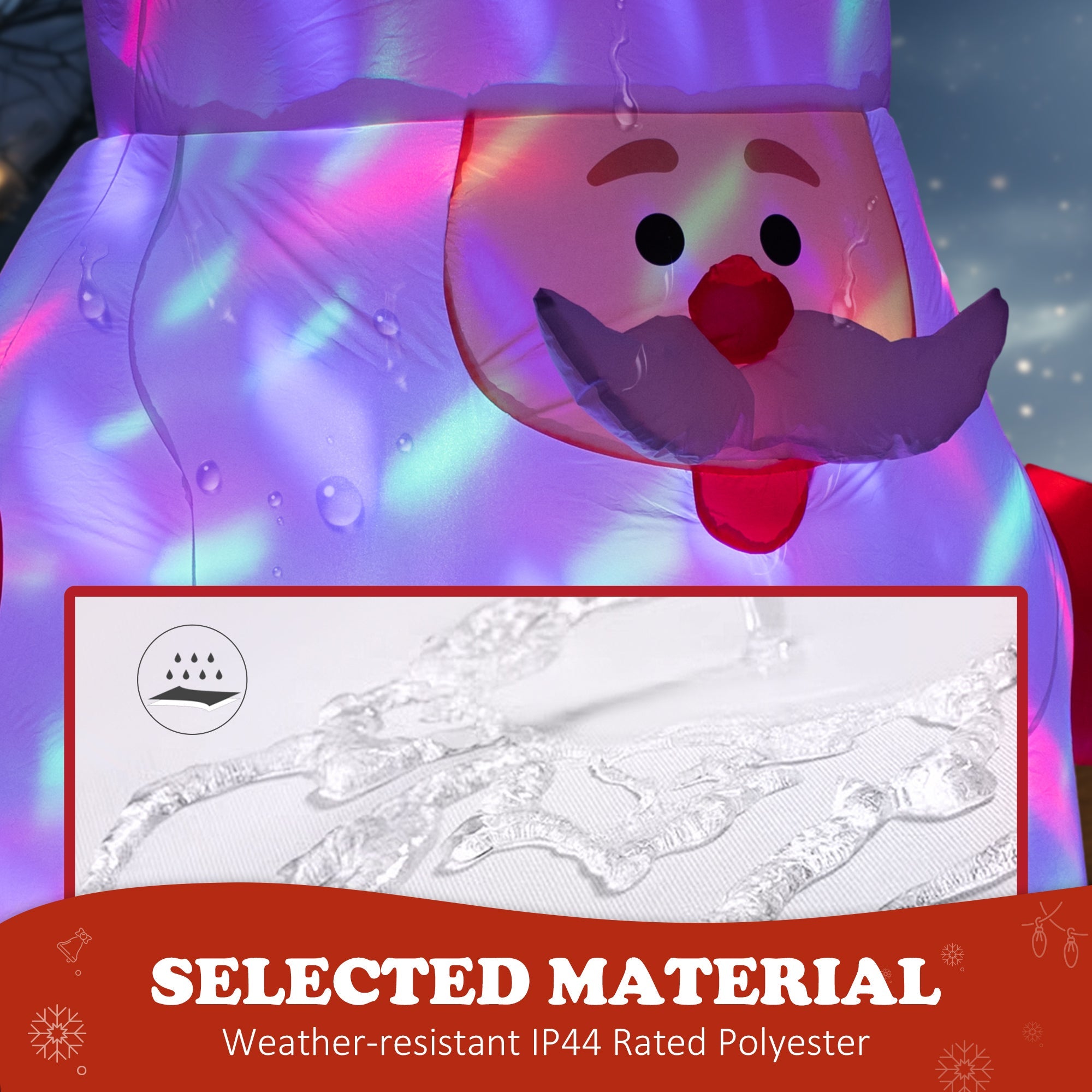 Outsunny Inflatable Christmas Santa Claus