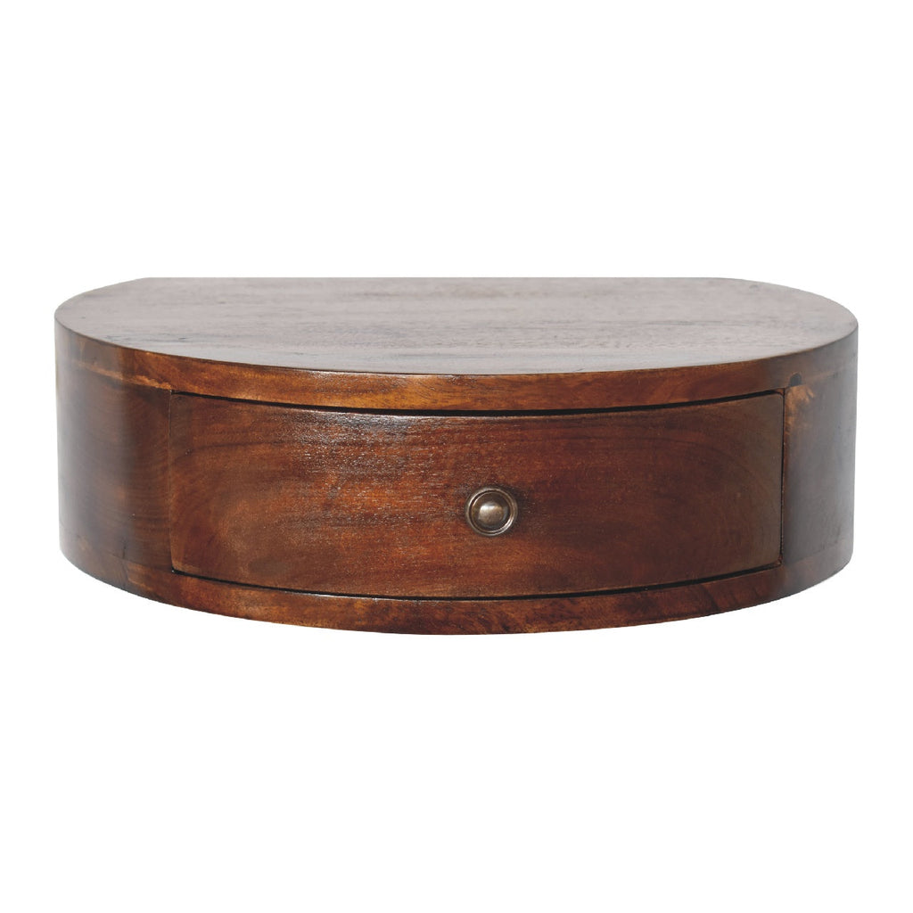 Solid Wood Lunar 1-Drawer Floating Nightstand