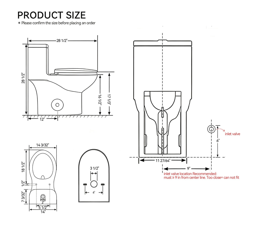 Tornado Flush One-Piece Toilet with Comfort Chair Seat