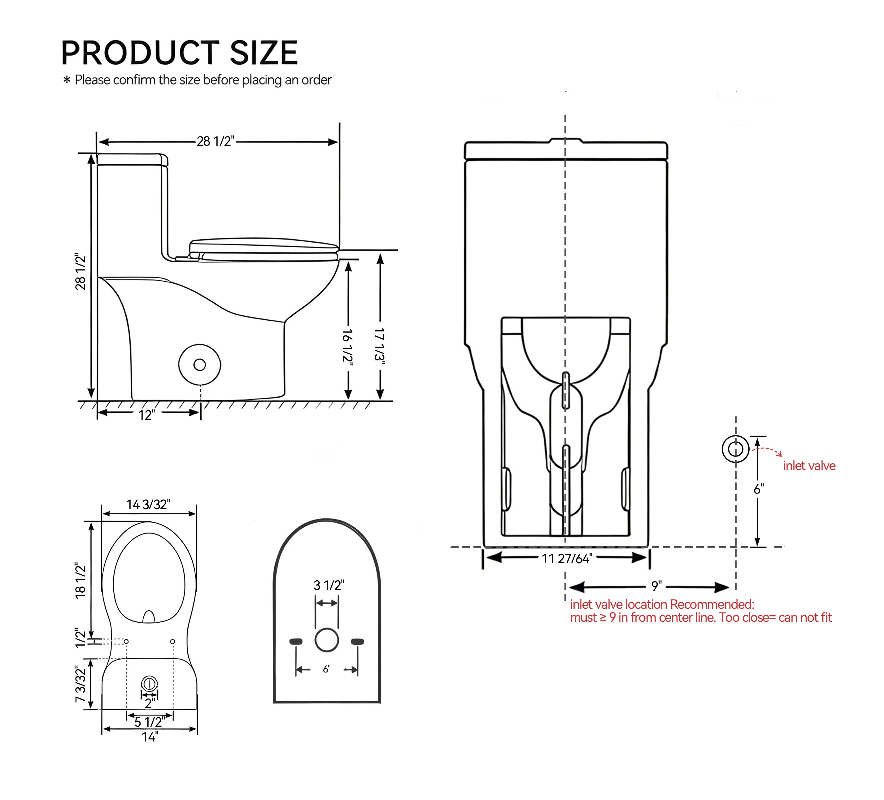 Tornado Flush One-Piece Toilet with Comfort Chair Seat