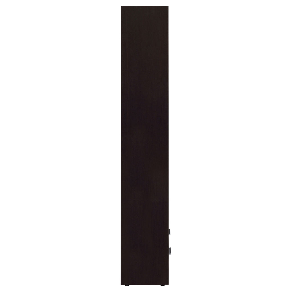 Maureen - 5 Shelf Bookcase With Drawer - Cappuccino