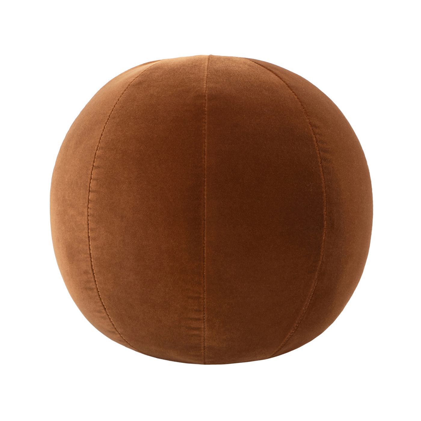 Luna 12" Round Sphere Accent Ball Throw Pillow - Burnt