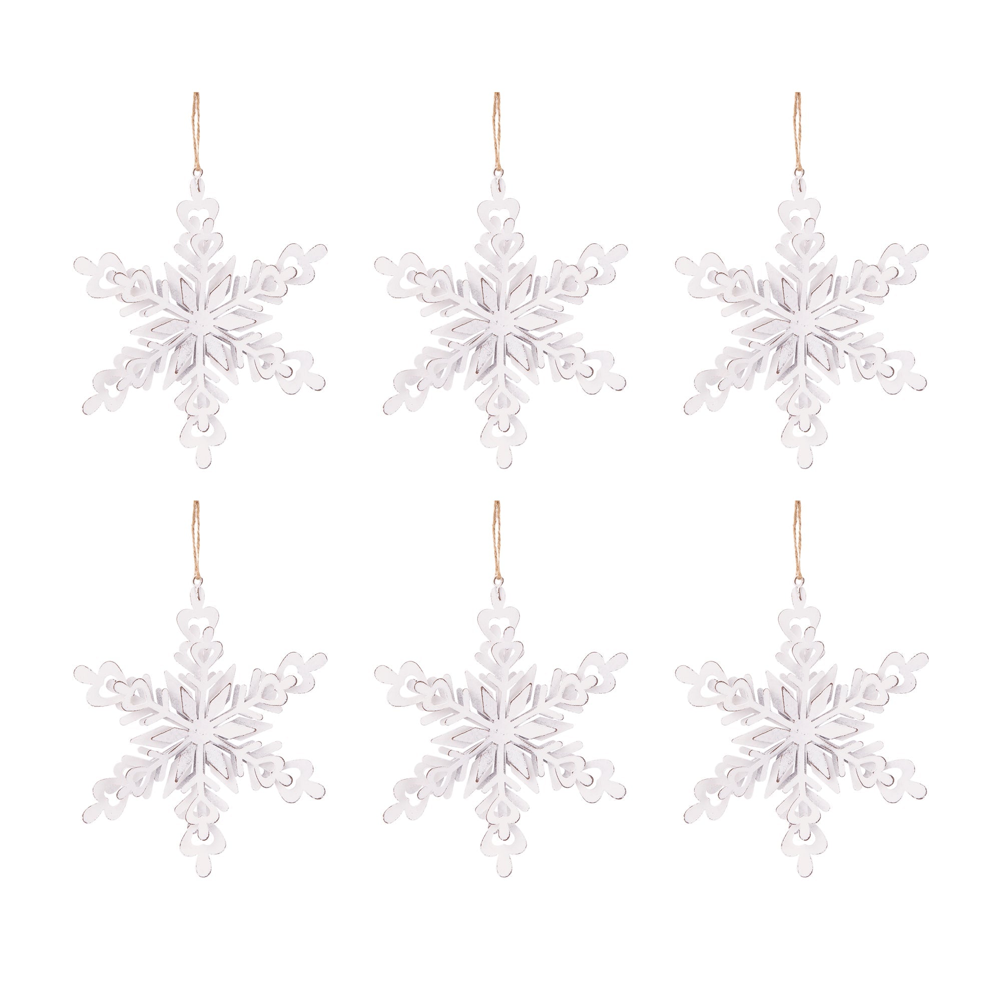 Iron Snowflake Hanger - Set of 6