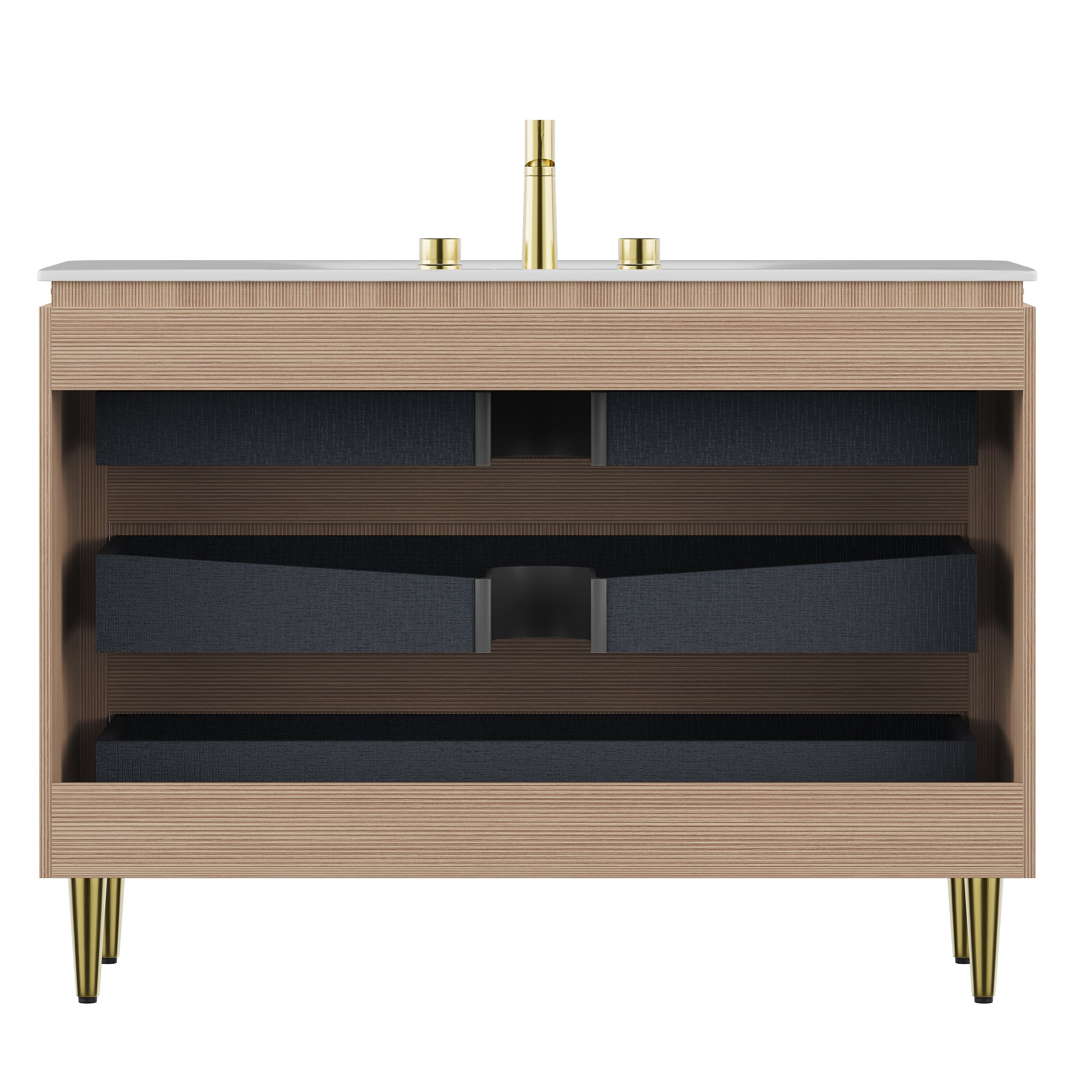 Amara 48'' Bathroom Vanity & Sink with Carrara Finish