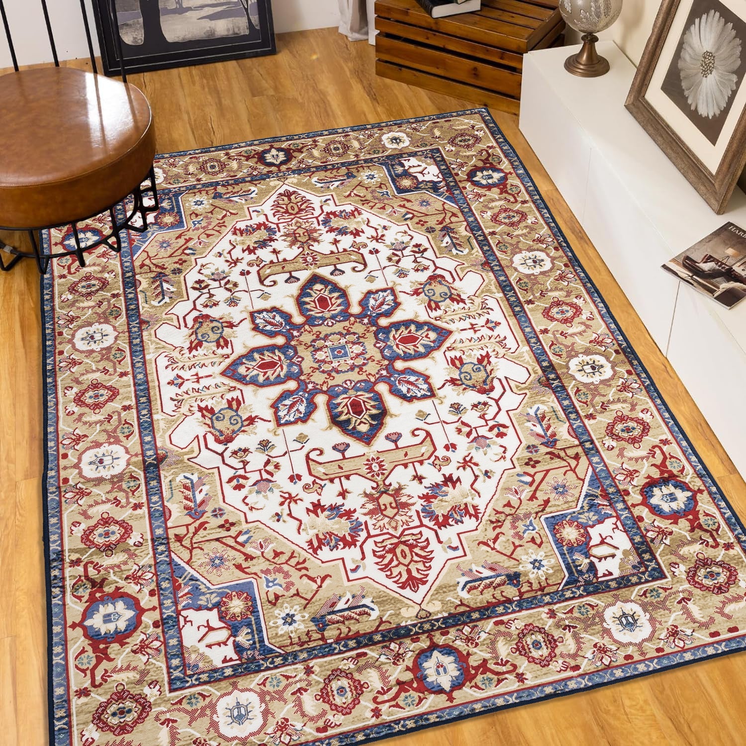 Vintage Bohemia Large Persian Non-slip Washable Area Rug