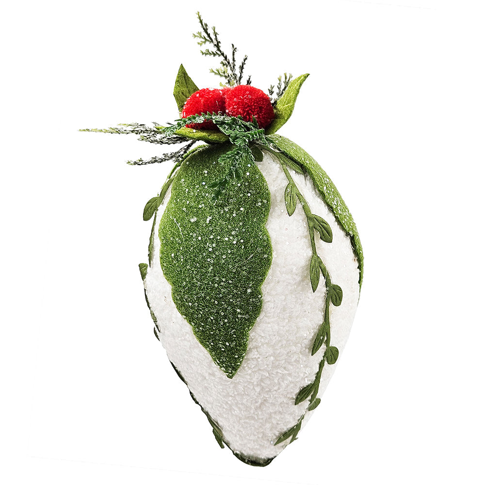 7" Iced Pinecone Ornaments – Set of 6