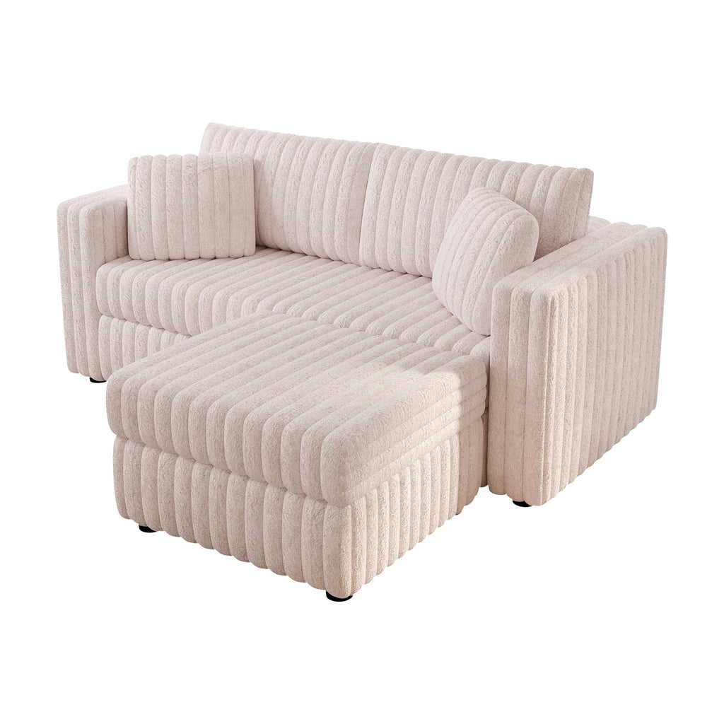 75.6" Soft Modular 2-Person Sofa with Hydraulic Lift