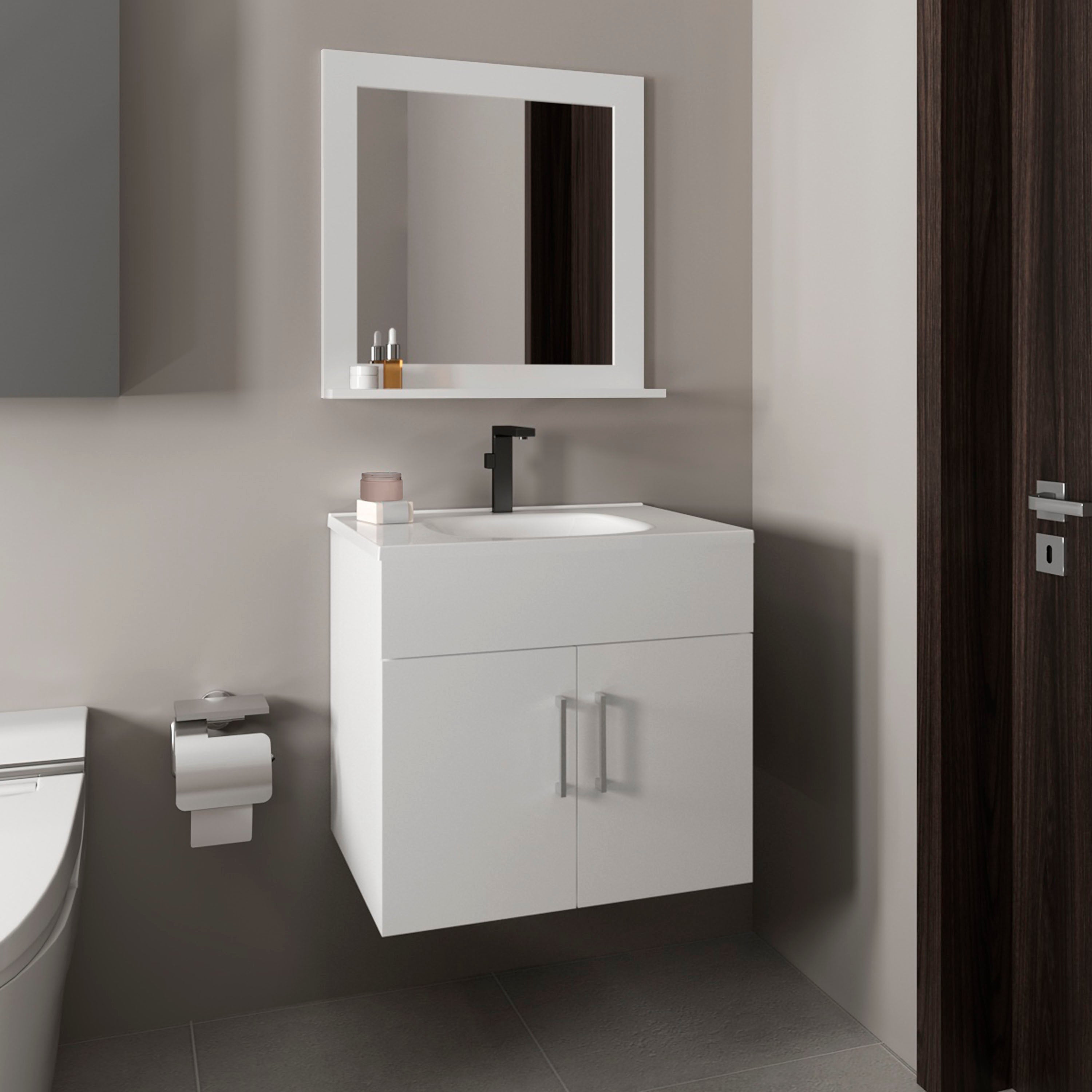 Bathroom Set Vanity Sink with Mirror