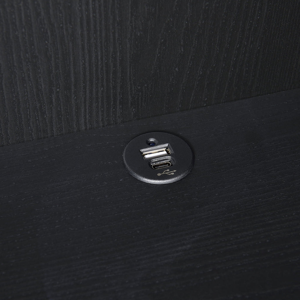 Geary - 3 Shelf Bookcase With USB Charging And Lockable Top Drawer