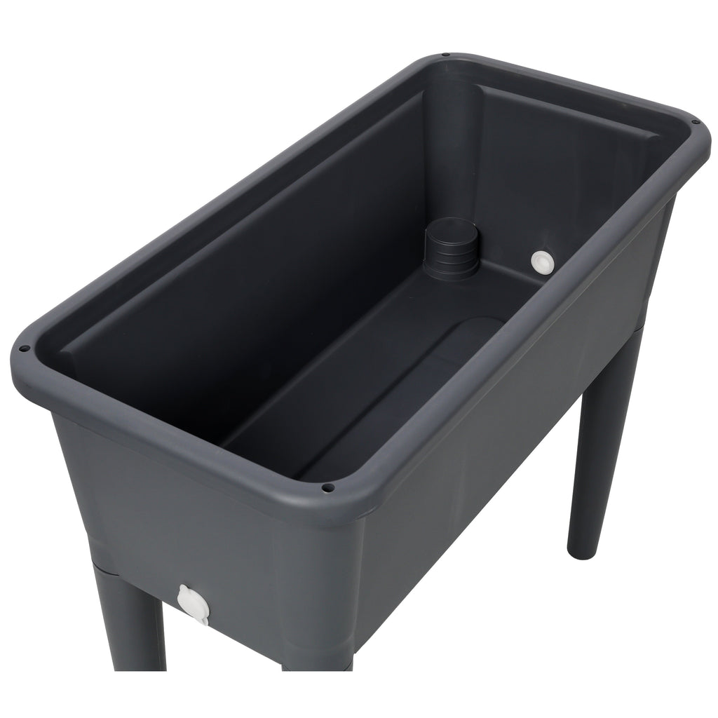 Raised Garden Bed with Ventilated Transparent Greenhouse Lid