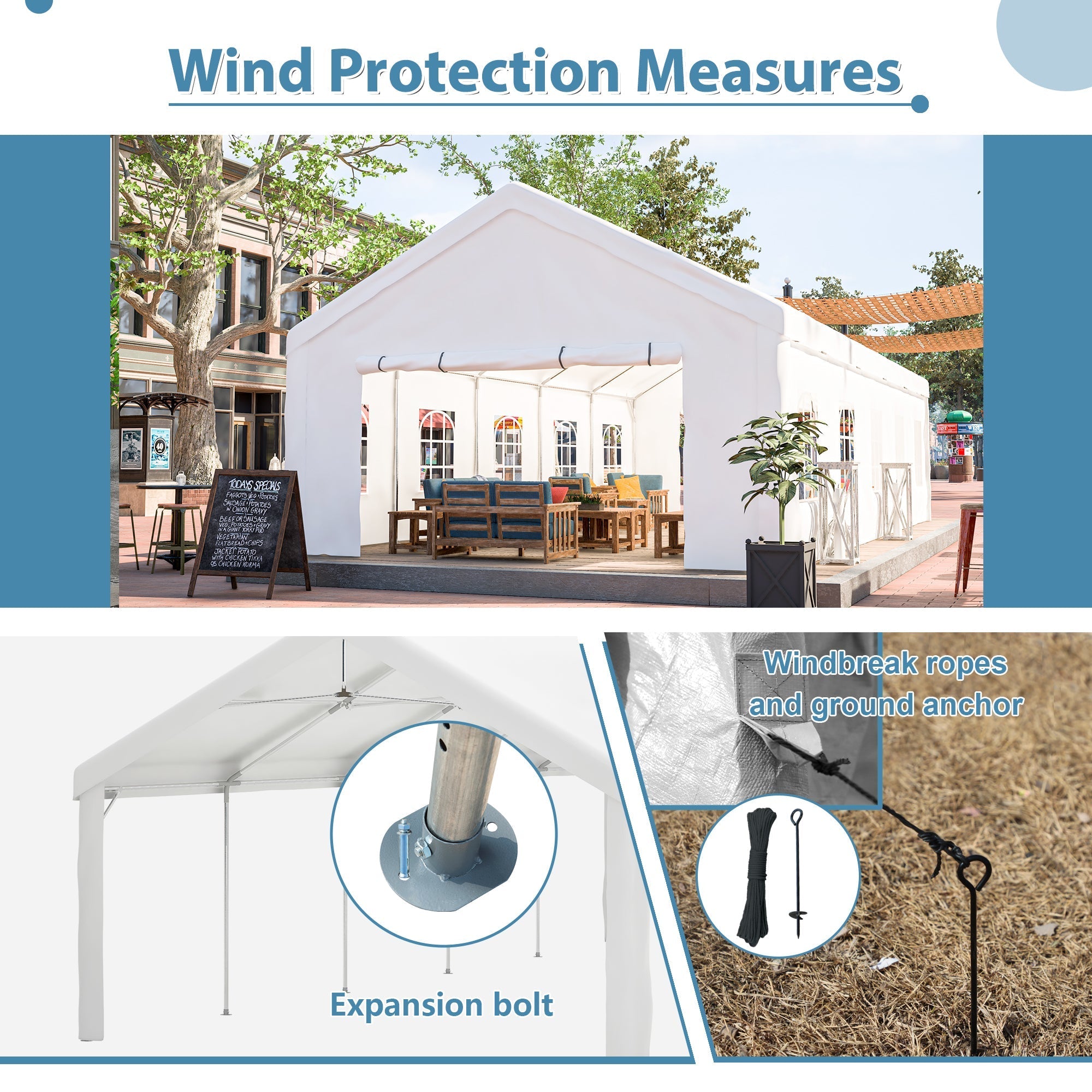 16x32FT Party Tent Heavy Duty Large Wedding Event Shelters