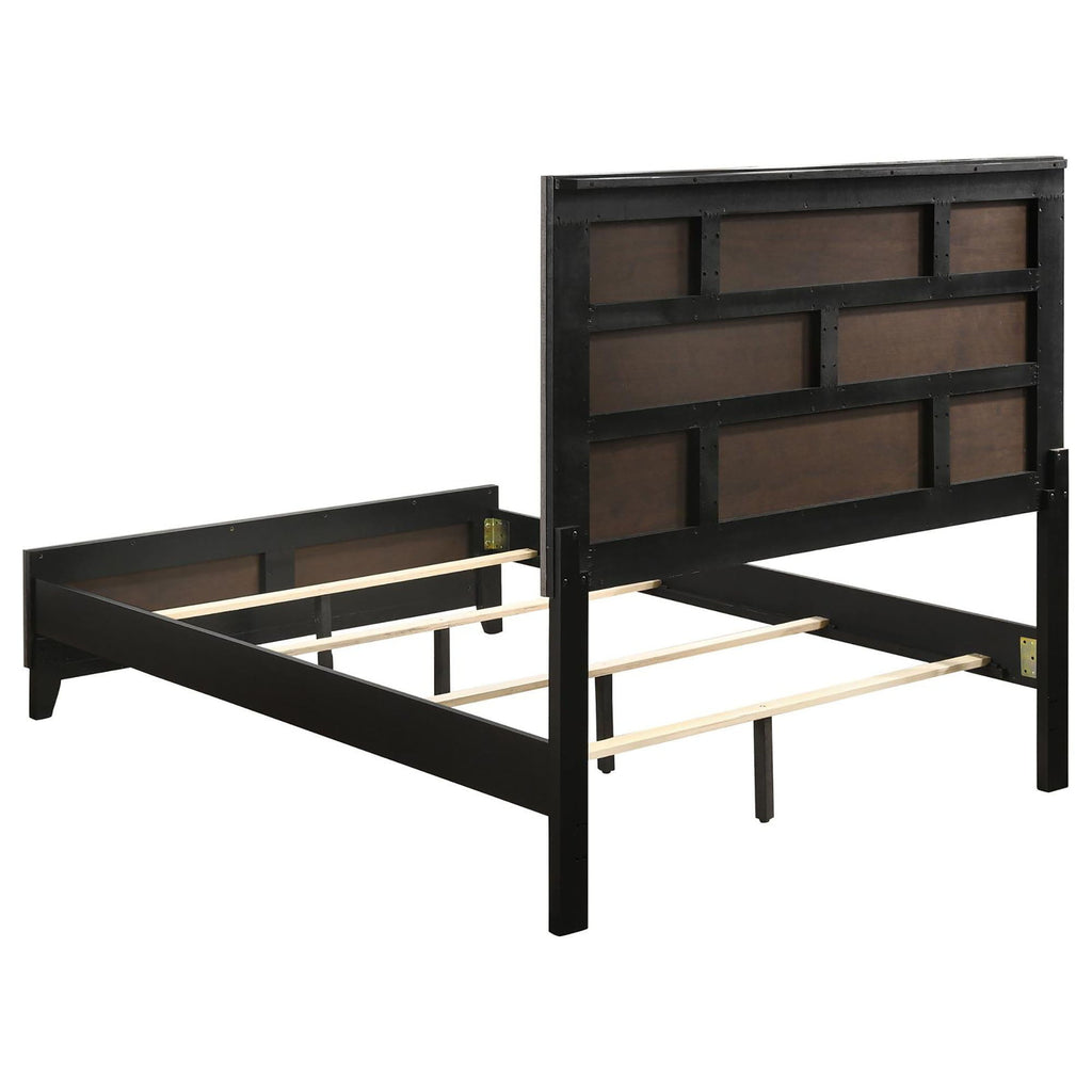 Queen Panel Bed Accents - Gray