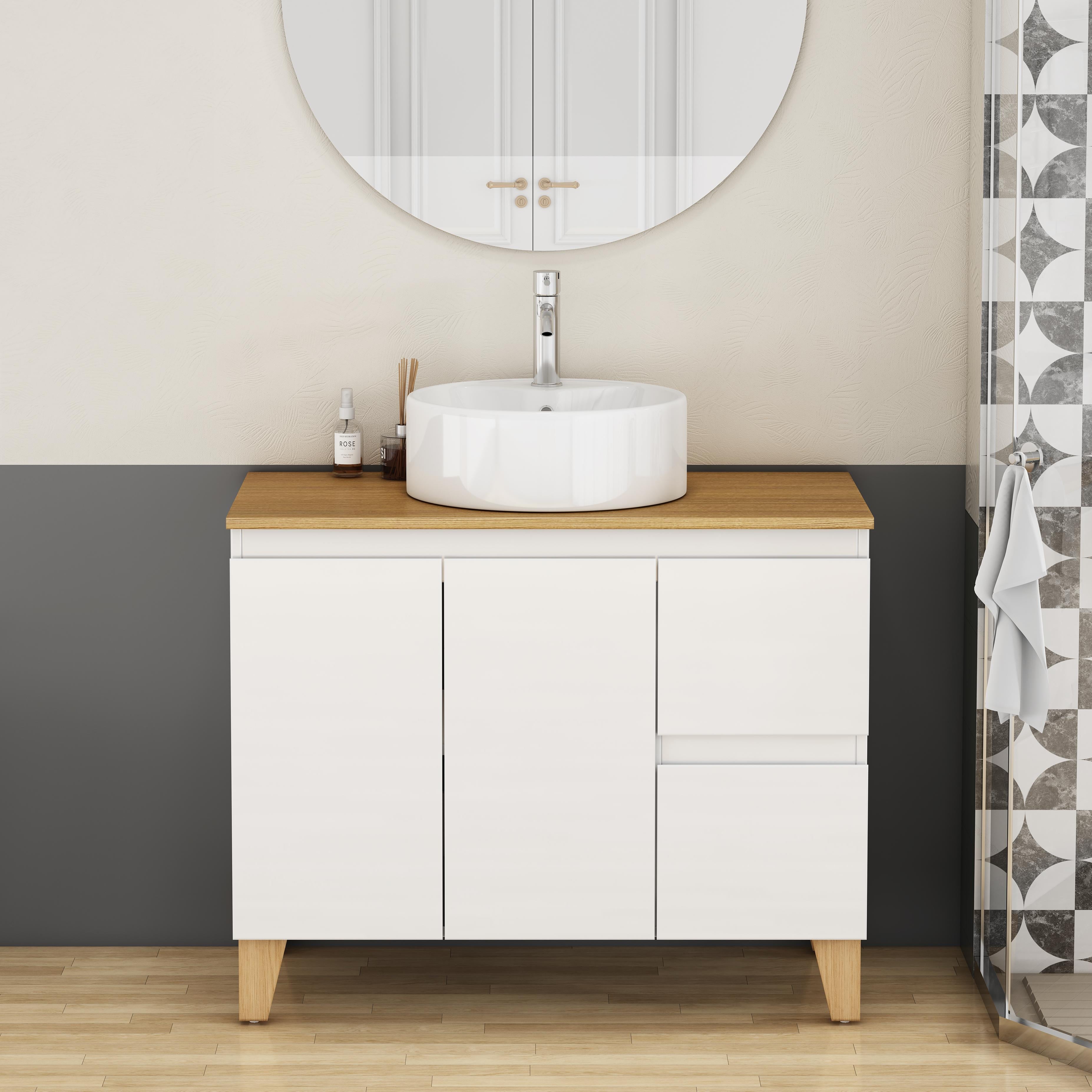 36-Inch Modern Bathroom Vanity with Sink Combo