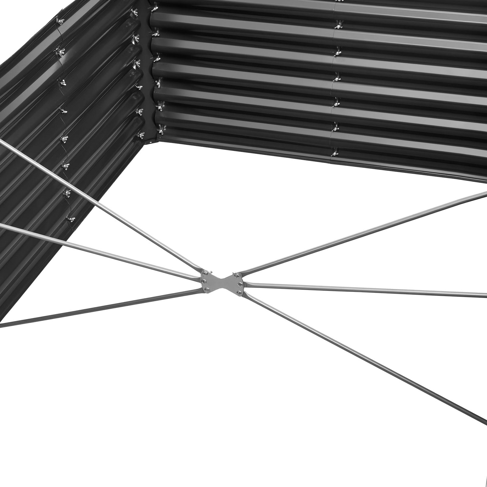 Metal Raised Garden Bed - 8 x 4 x 2 ft Outdoor Planter