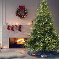 7.5ft Pre-Lit Artificial Christmas Tree with 650 Warm Lights