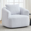 360° Swivel Round Upholstered Comfy Chair