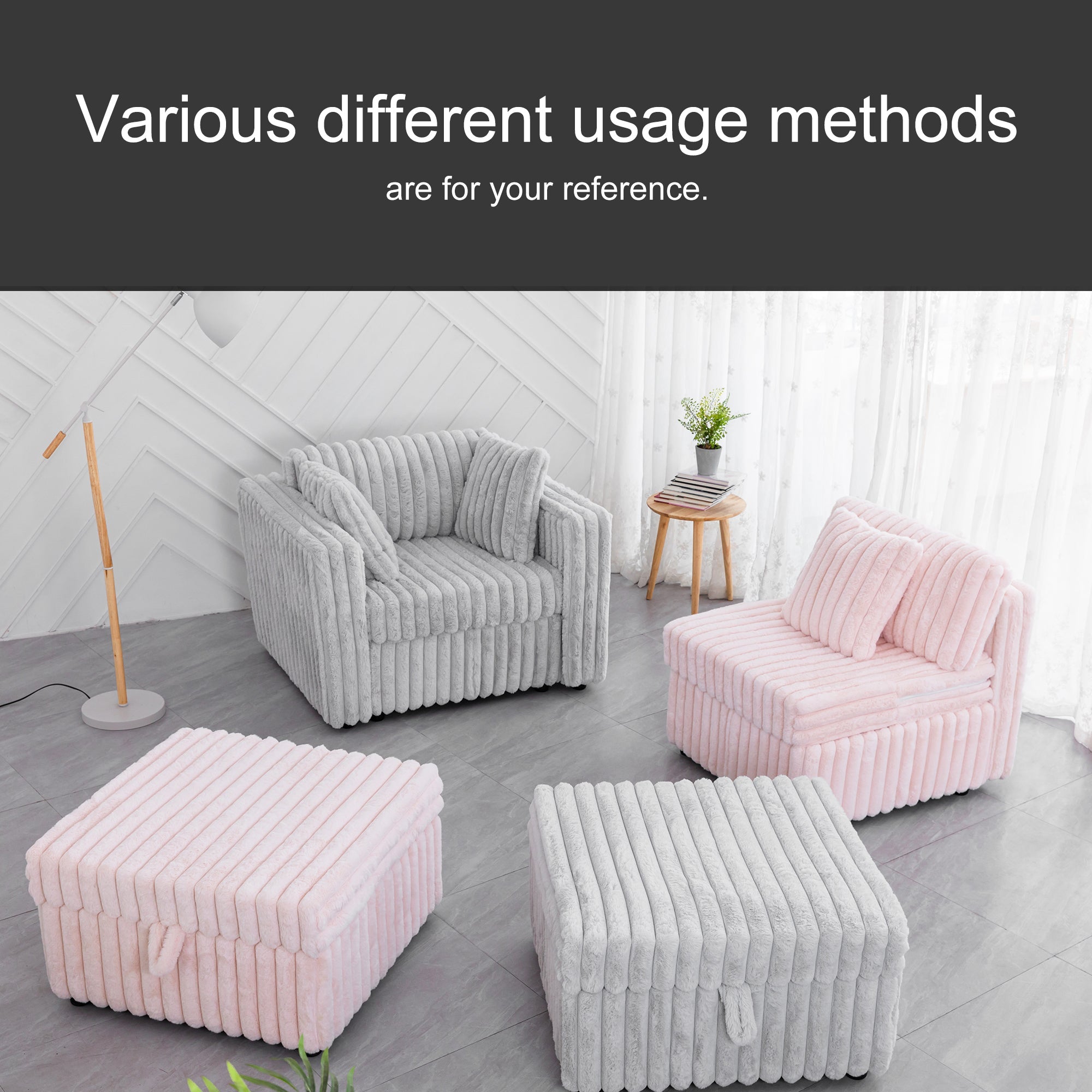 44.9" Soft Modular Sofa Single