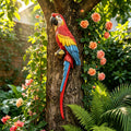 Hanging Scarlet Macaw Parrot Statue