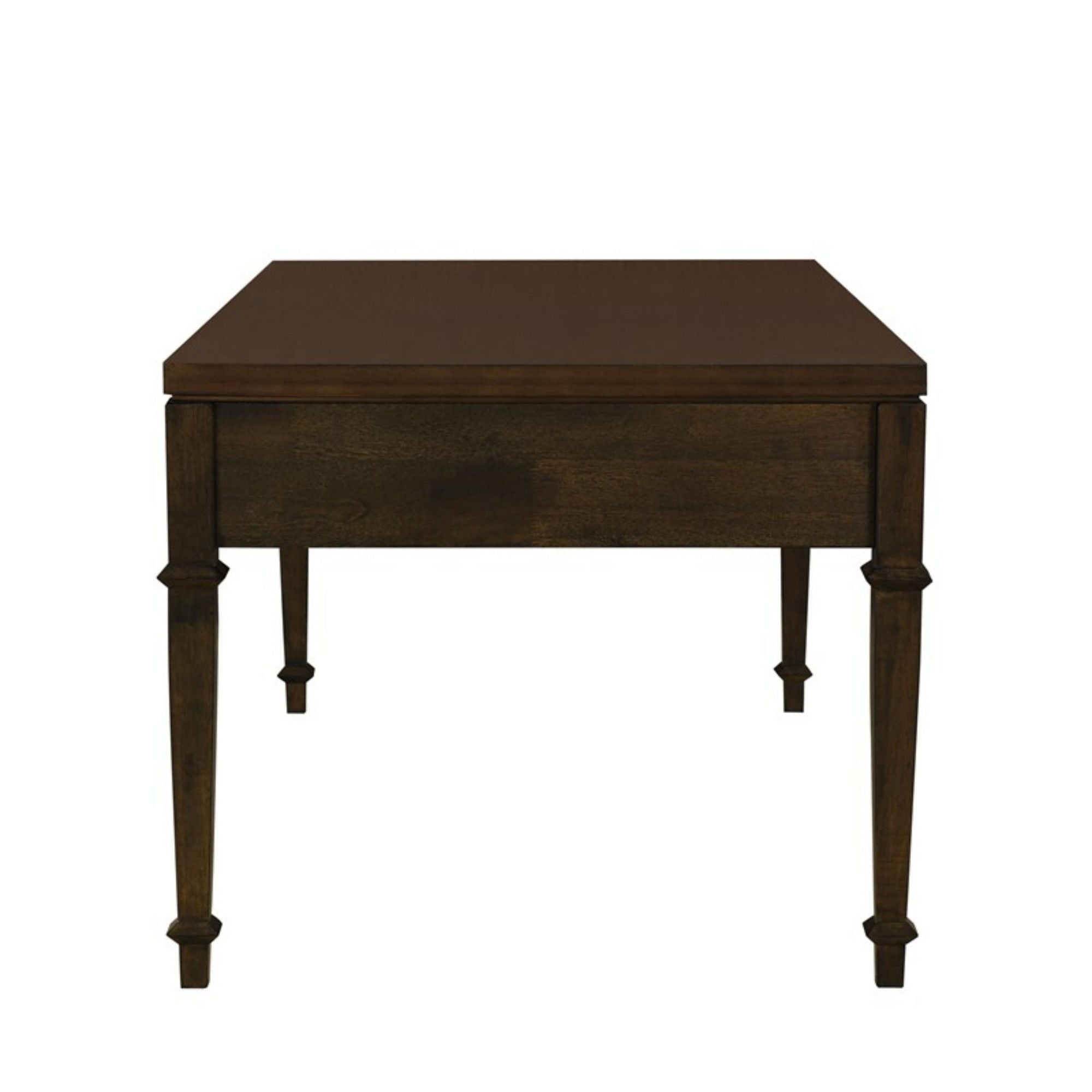 Fluted 2 Drawer Coffee Table - Brown