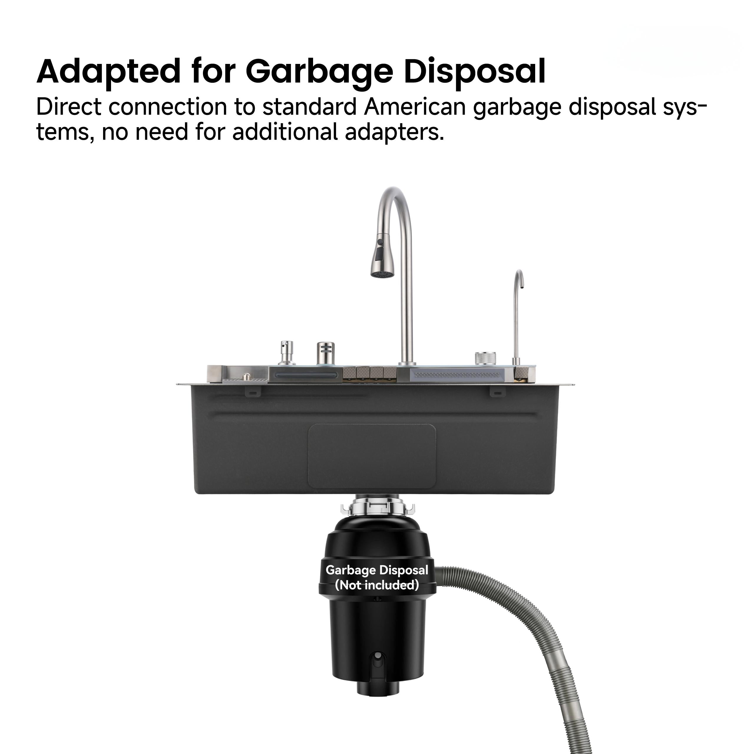 Pull-out Faucet Single Bowl Sink - 30"x18"