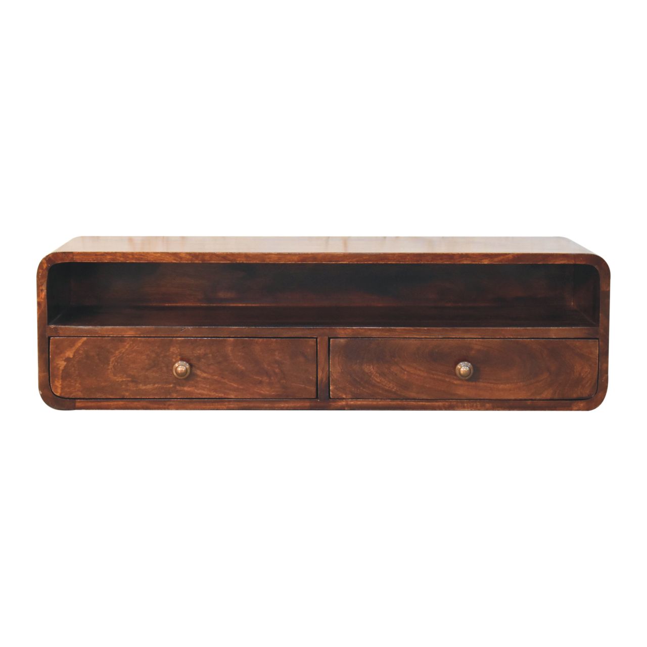 Solid Wood Floating California Console Table