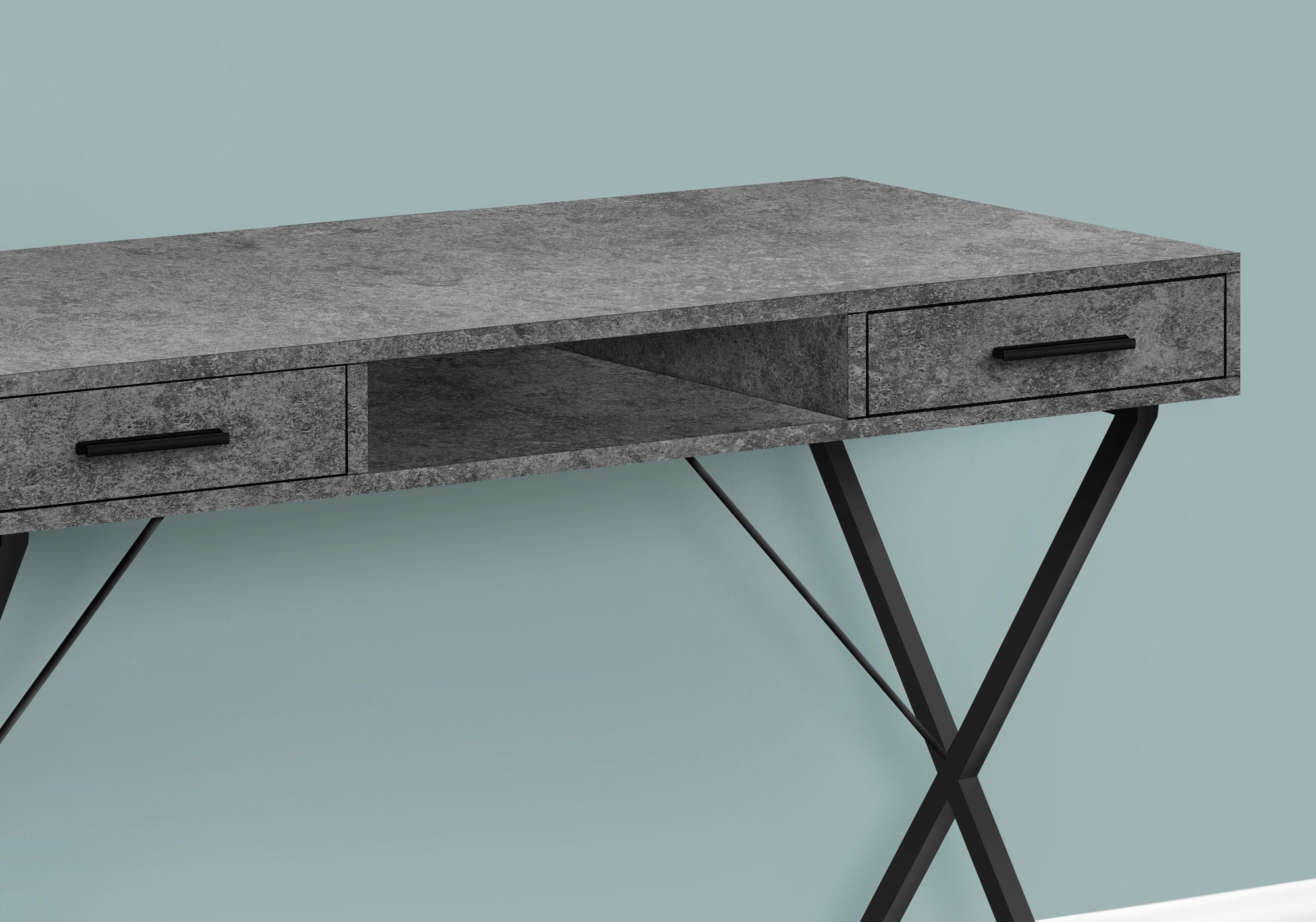Contemporary Computer Desk with Storage Drawers
