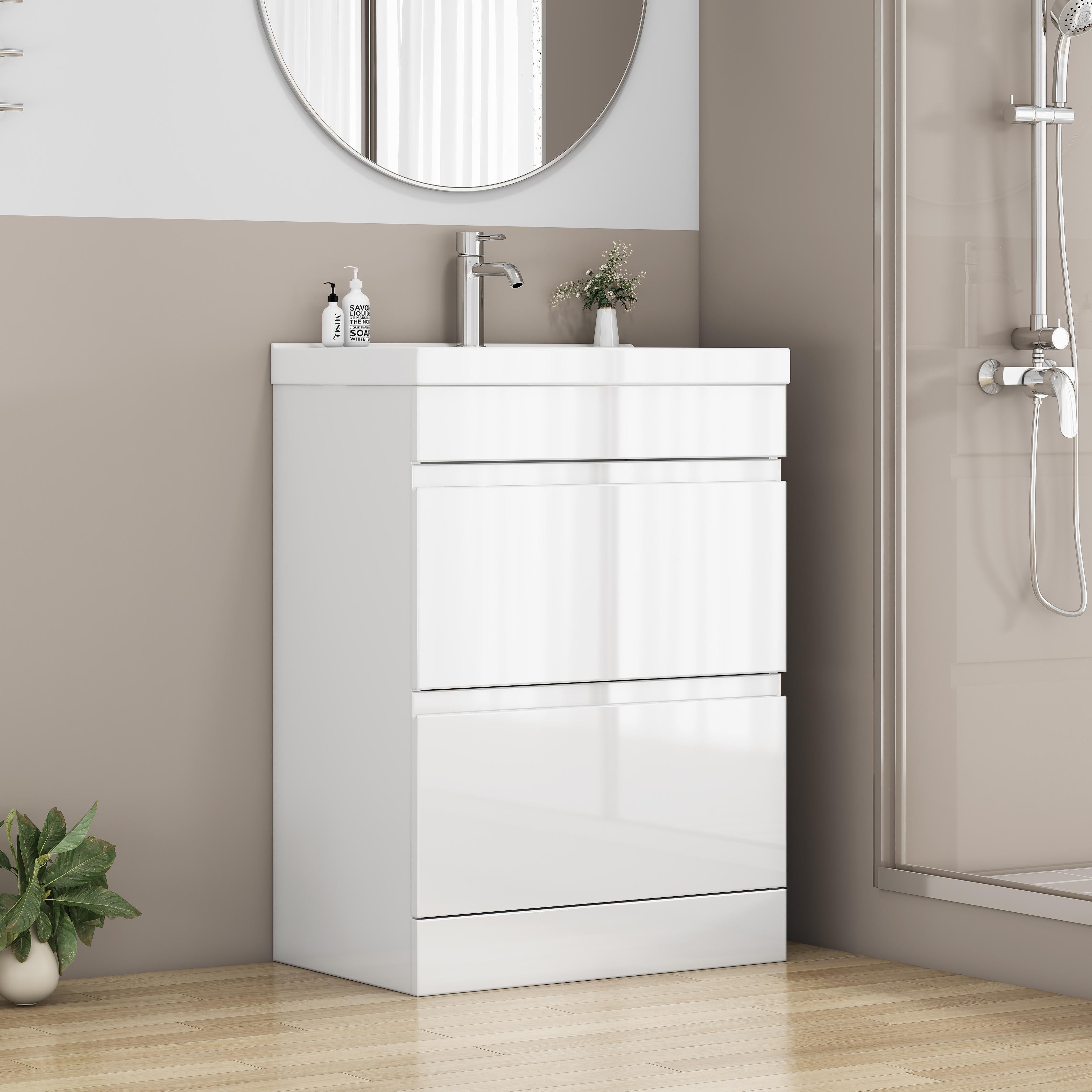 24-inch Bathroom Vanity With Sink Combo
