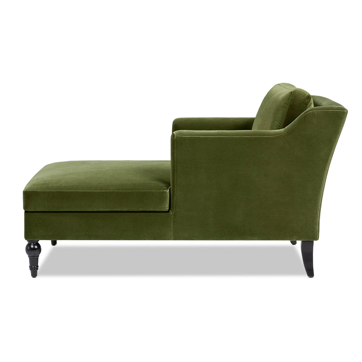 Josephine 60" Upholstered Chaise Lounge in Olive