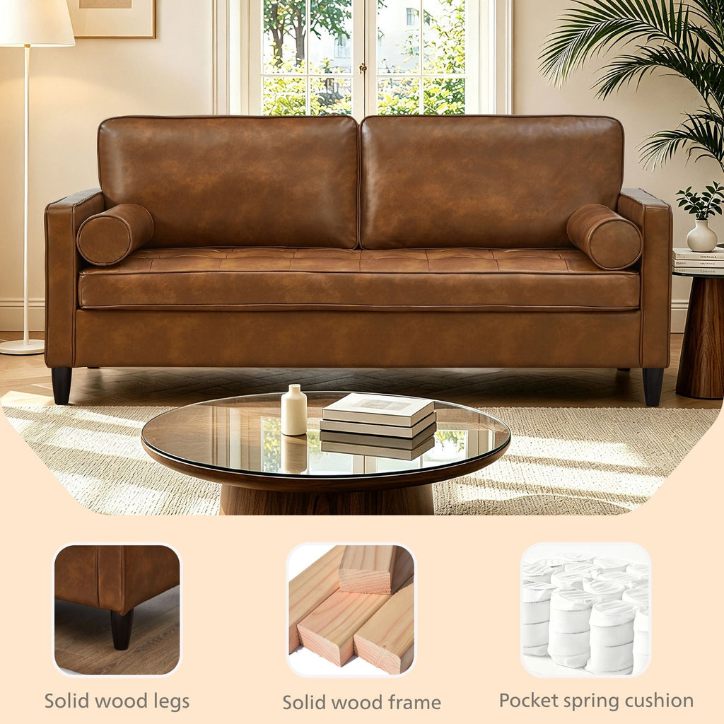 Classic Design Leather Couch