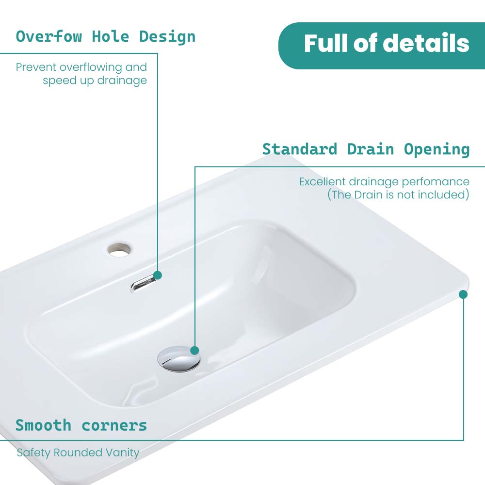 BB04-30-301 Integrated Bathroom Sink