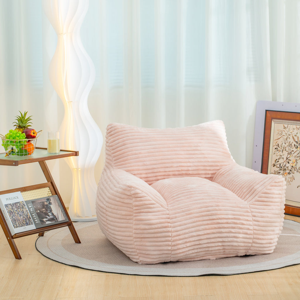 Oversized Comfy Bean Bag Chair for Adults with Armrests