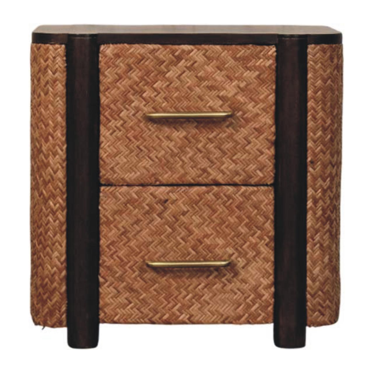 Solid Wood Havana Canefront Drawers