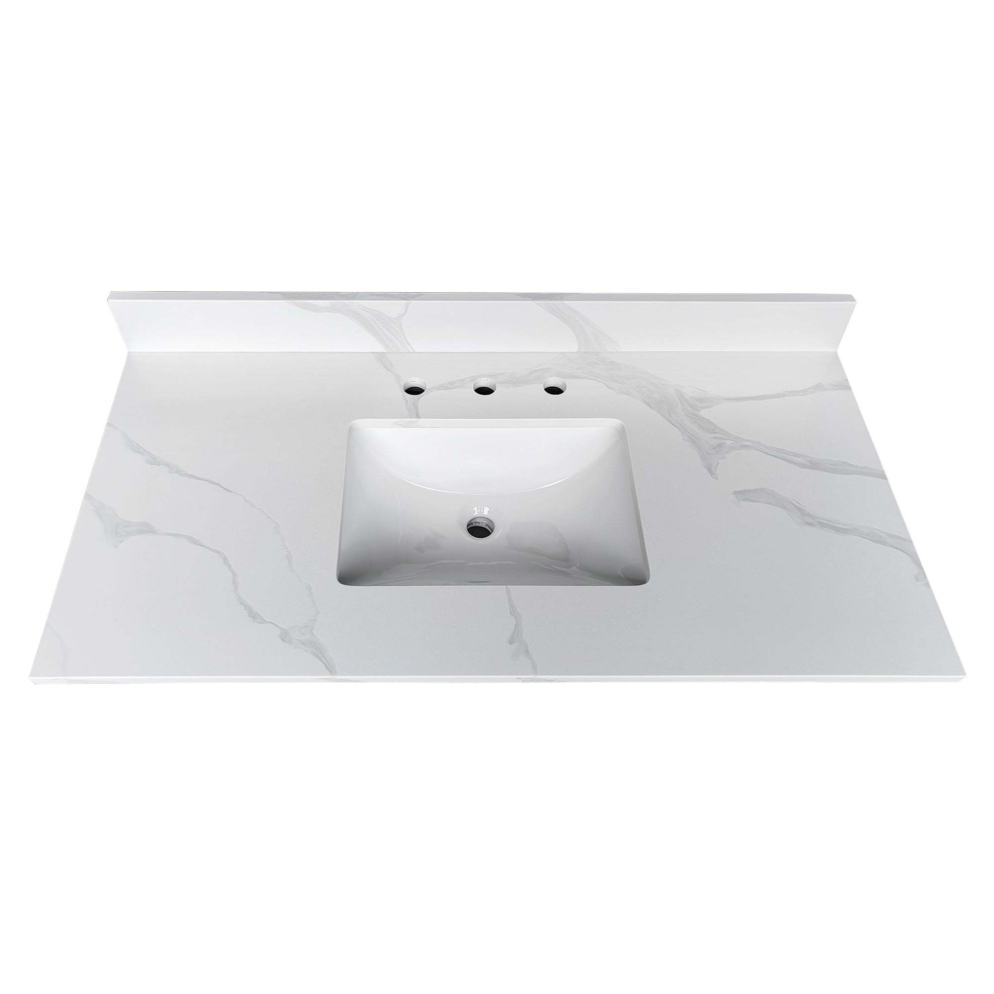 43-Inch Quartz Bathroom Vanity Top
