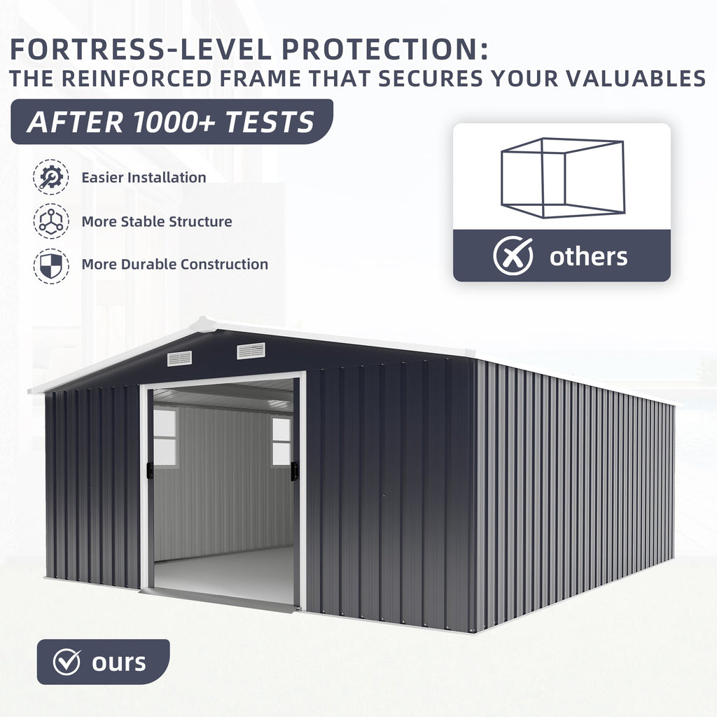 Campcraft 10x12ft Color Steel Plate Storage Shed