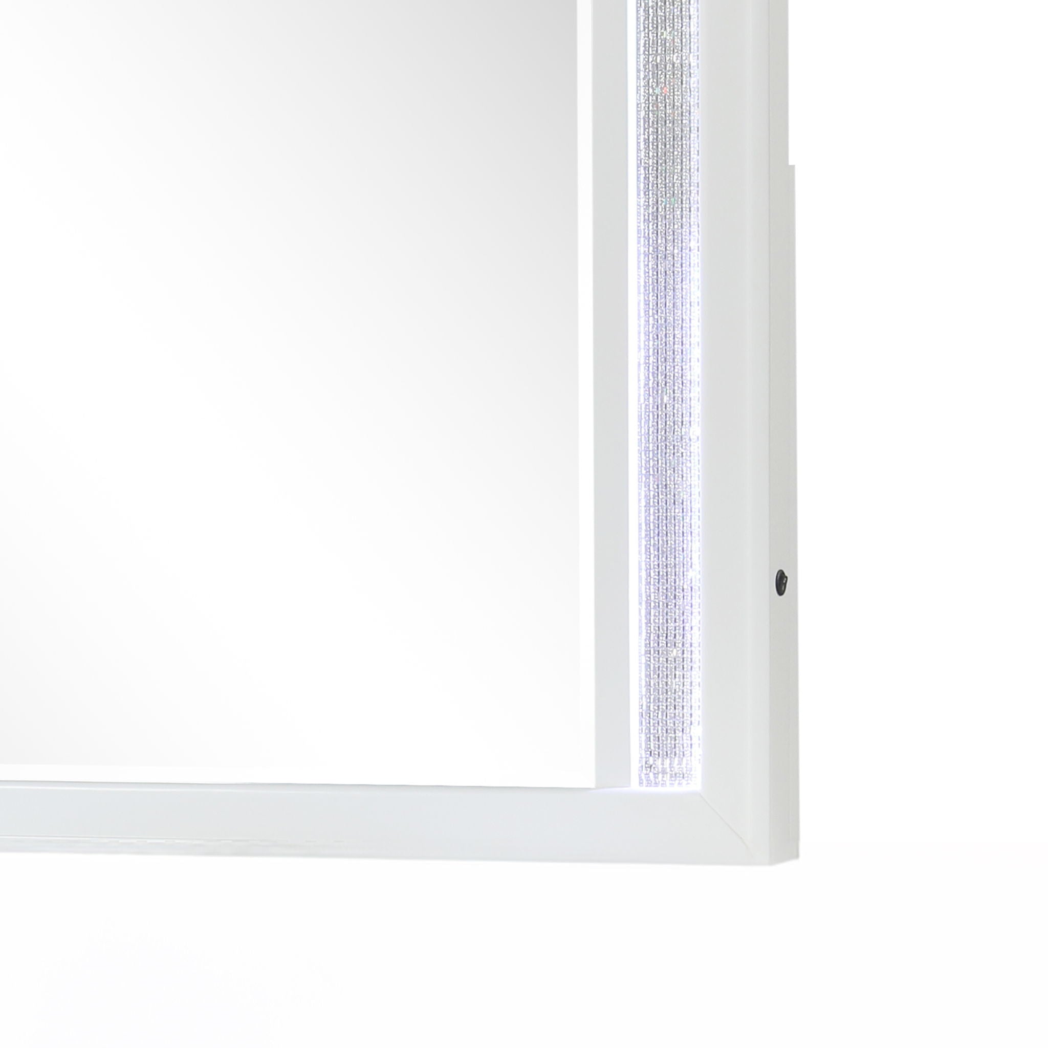 Abigale - Mirror For Dresser Top Made With LED (Includes Only Mirror) - White