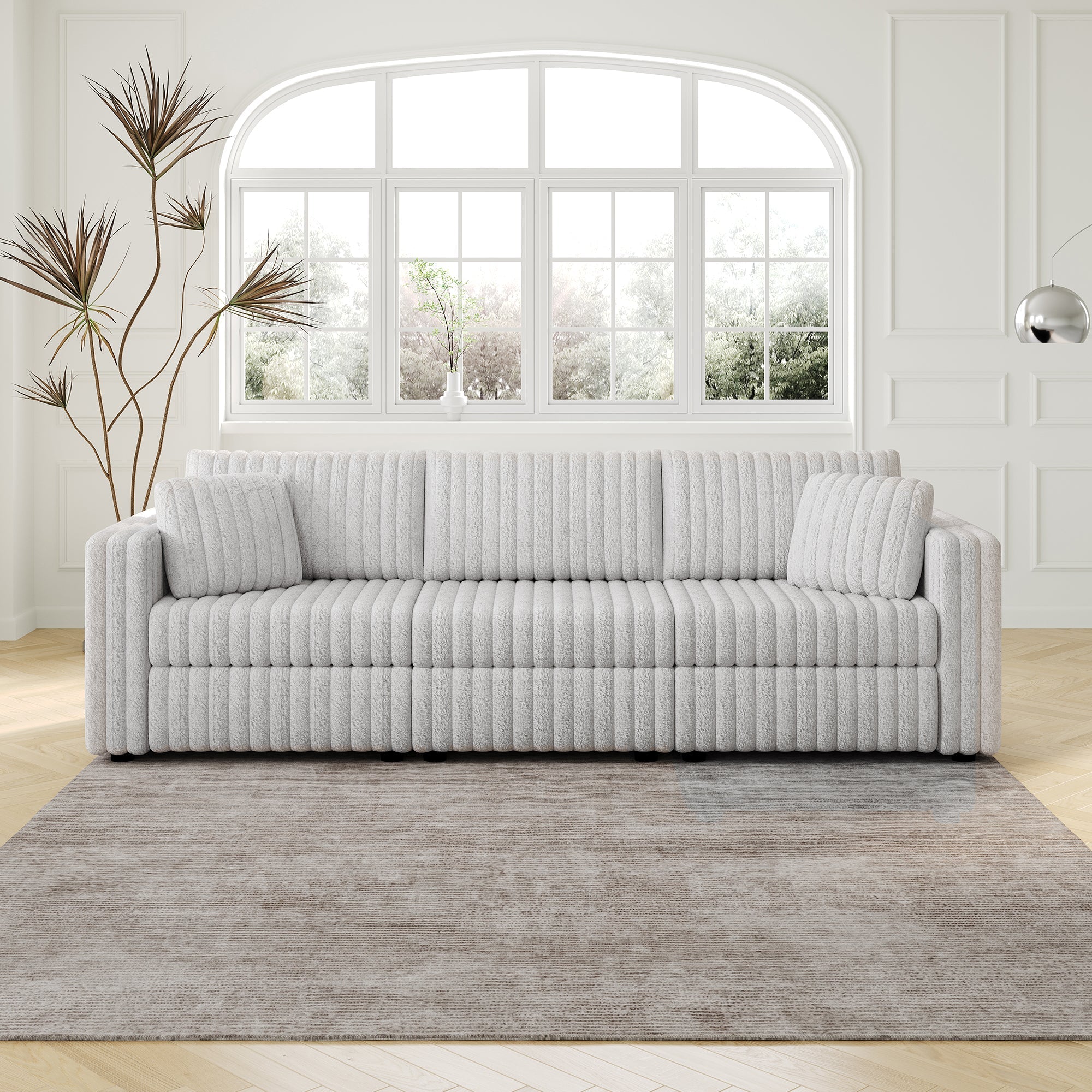 106.3" Soft Modular 3-Person Sofa